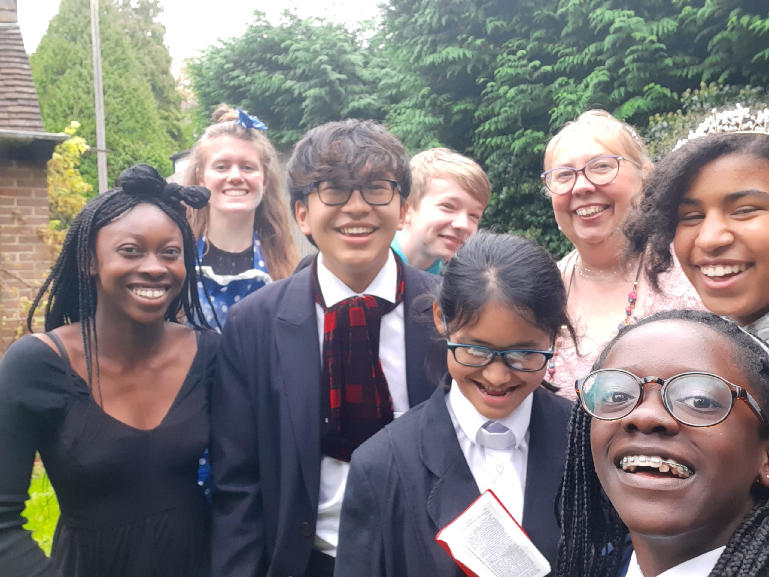 A group of Rookwood School international students smiling for a photo.