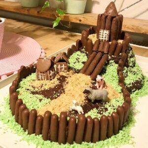 A cake displayed at Rookwood School, Andover.