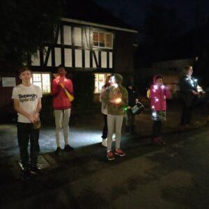 Secondary school lights show. Rookwood school, Hampshire.