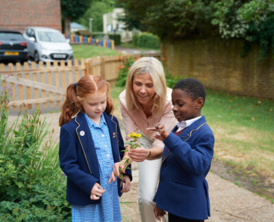 Prep School pupils with teacher