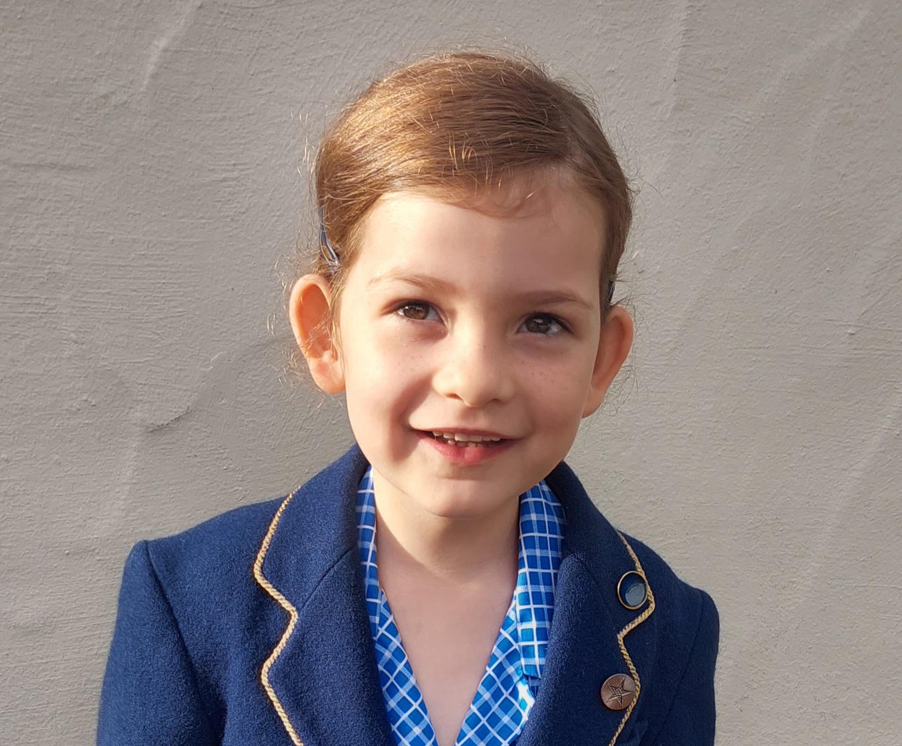 Chloe in Year 1 of Rookwood Private Primary School.
