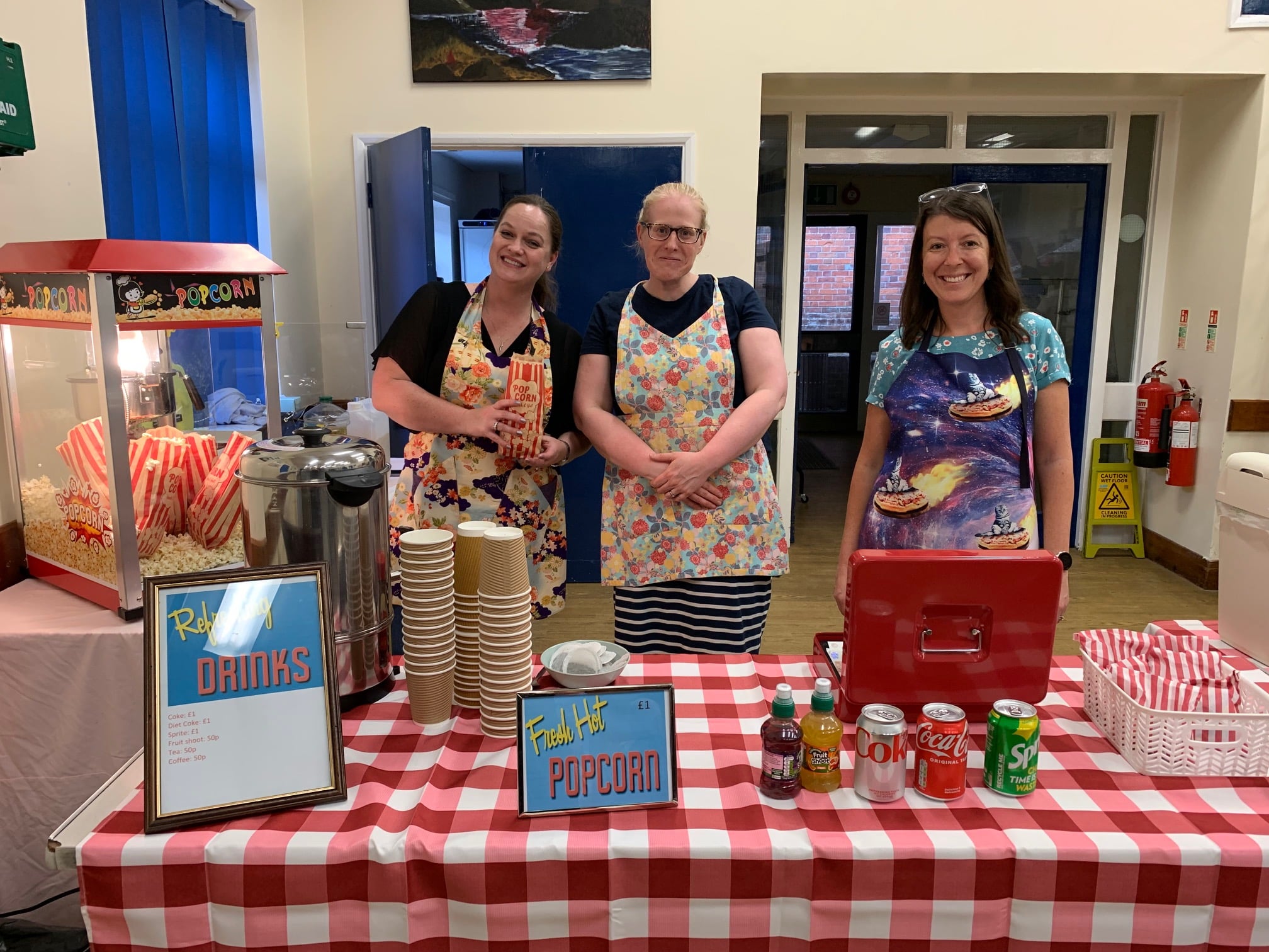 Volunteers at one of Rookwood School's fundraising events in Andover, Hampshire.