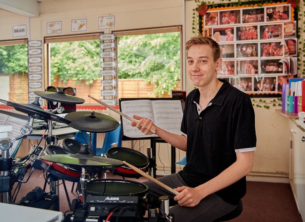 Drummer at Rookwood School