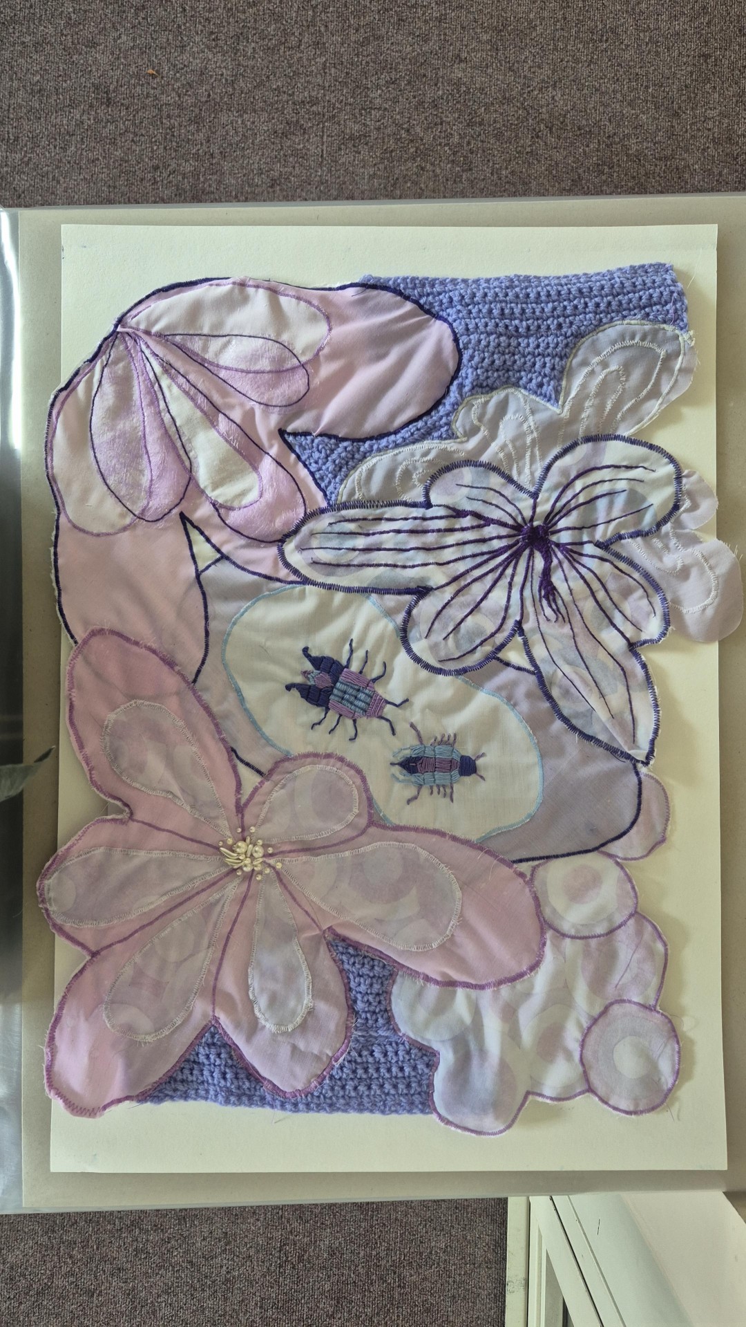 Winning student's textiles piece