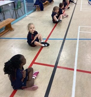 Reception in PE class