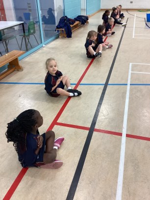 Reception in PE class